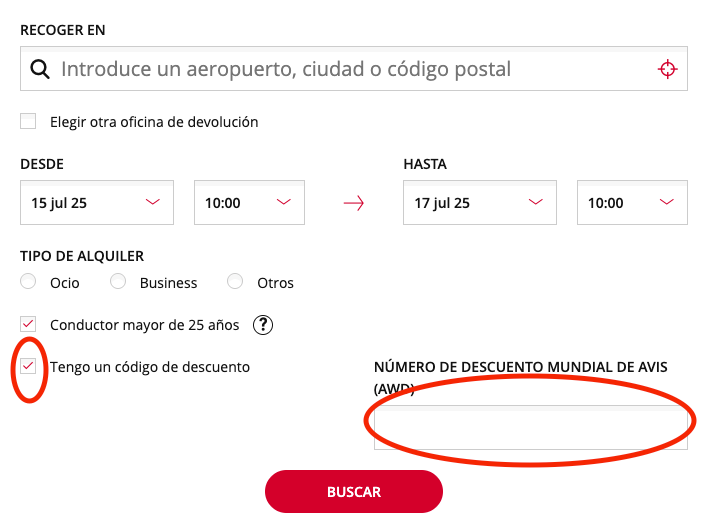 Como aplicar un cupon en Avis