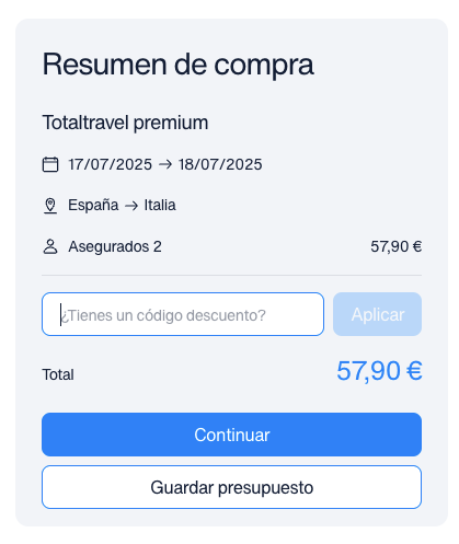 como aplicar un codigo descuento Intermundial