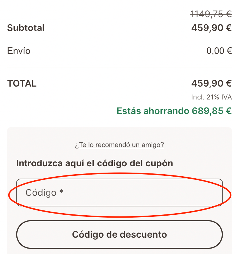 Como aplicar el cupon descuento de Colchon Emma