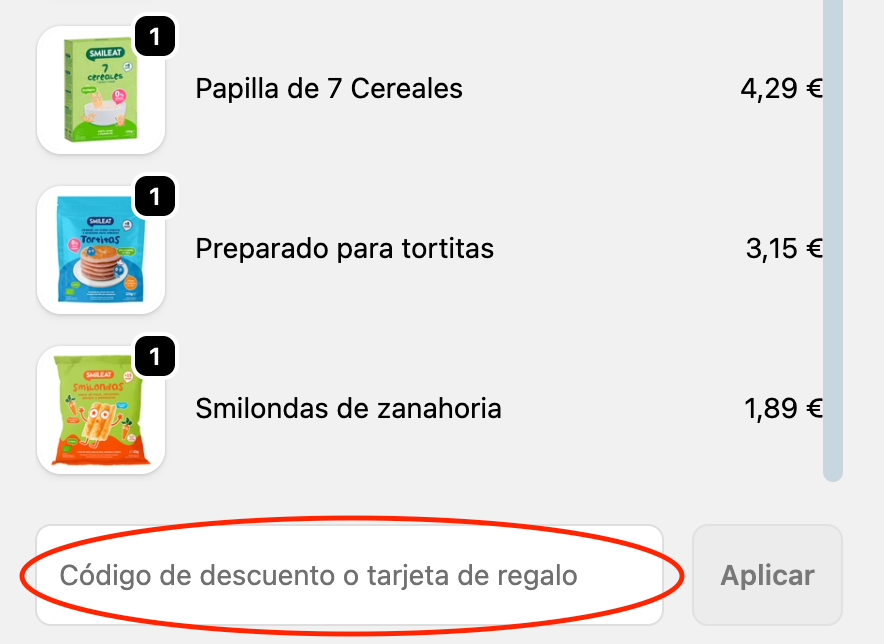 Donde aplicar el cupon descuento Smileat