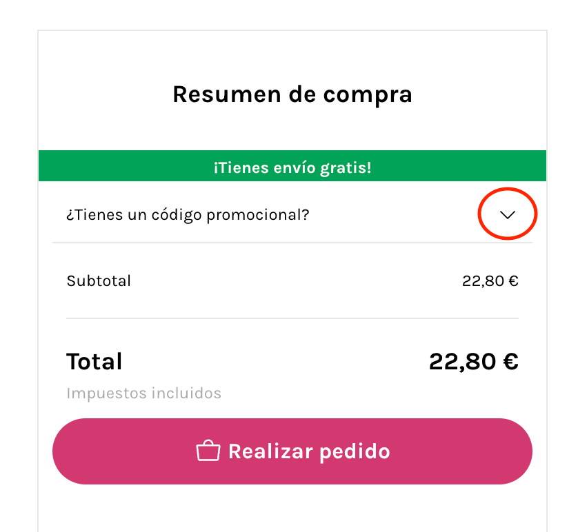 Donde aplicar el codigo descuento Druni