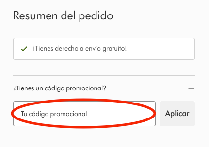 Donde aplicar el codigo descuento Dyson