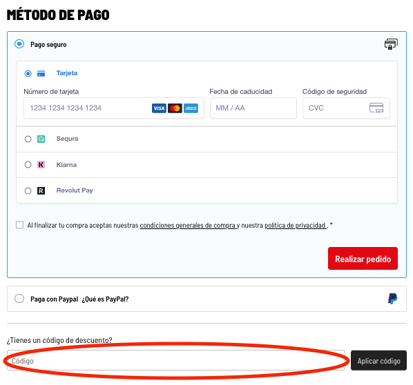 Donde aplicar el codigo descuento Brico Depot