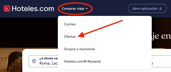 Donde encontrar las ofertas de Hoteles.com