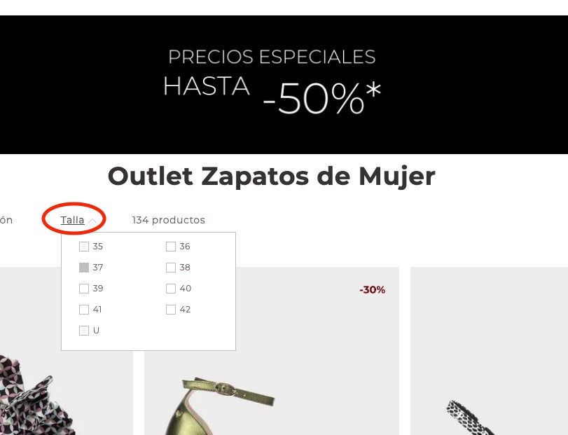 Seccion de precios especiales y ofertas Martinelli
