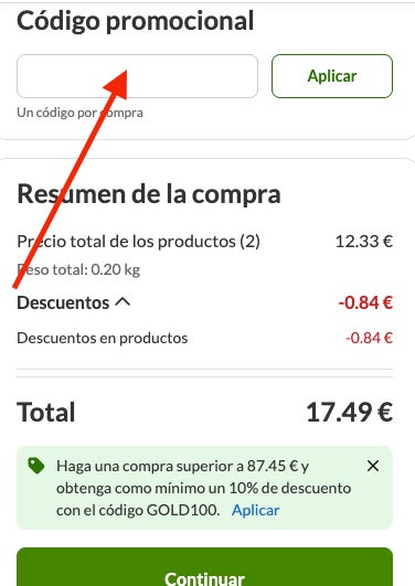 Donde aplicar el codigo promocion iHerb