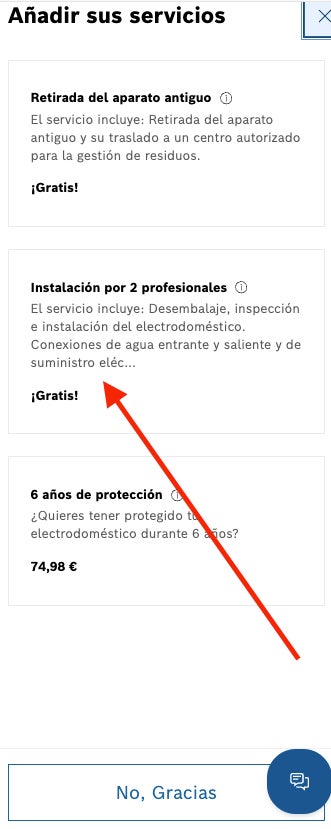 Como contratar la instalacion gratis de electrodomesticos Bosch