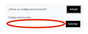 Casilla para aplicar el cupon Miliboo
