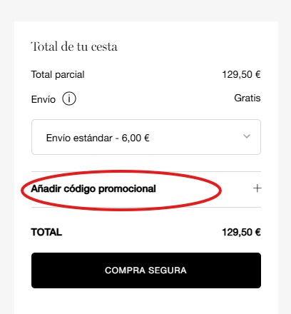 Como llegar a la casilla para canjear los codigos promocionales lancome