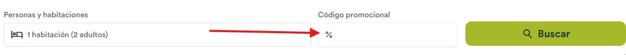 donde pegar el codigo descuento sercotel en la busqueda