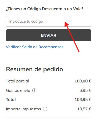 donde podemos aplicar el codigo promocional skechers en la cesta