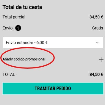 como se llega hasta el recuadro para canjear el codigo promocional kiehl's