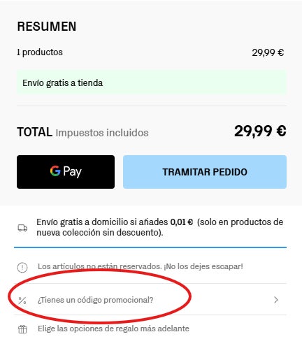 como desplegar la ventana emergente para cupones descuento stradivarius