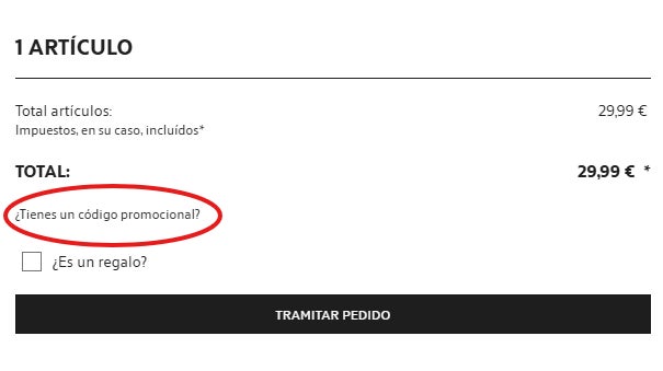 como desplegar la casilla para usar el cupon descuento zara home