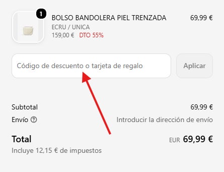 donde puedes escribir o pegar el codigo descuento scalper