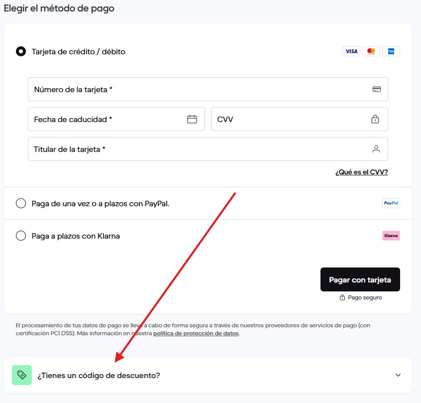 como desplegar la casilla para los cupones descuento back market