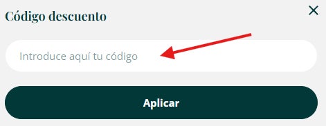 lugar donde podemos escribir el cupón Colvin