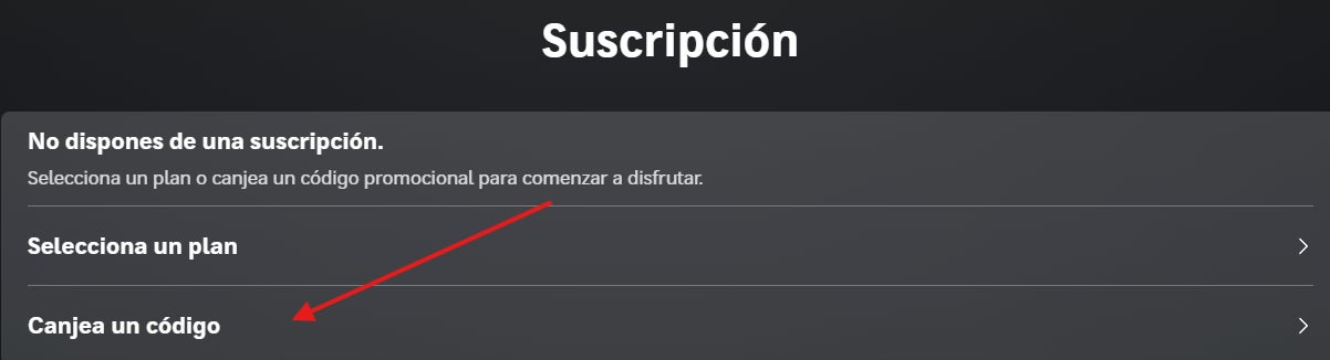 como llegar al recuadro para usar el codigo descuento hbo max